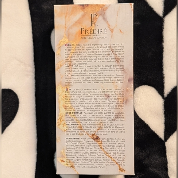 Bio Brightening Dark Spot Solution (Enriched with Vitamin E & A) Predire Paris - Picture 3 of 5